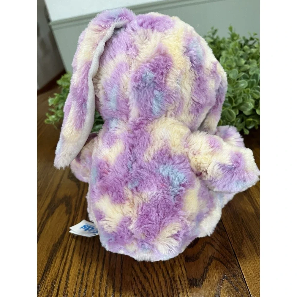 Kids Of America Purple yellow blue‎ Bunny Rabbit Plush Stuffed Animal Easter